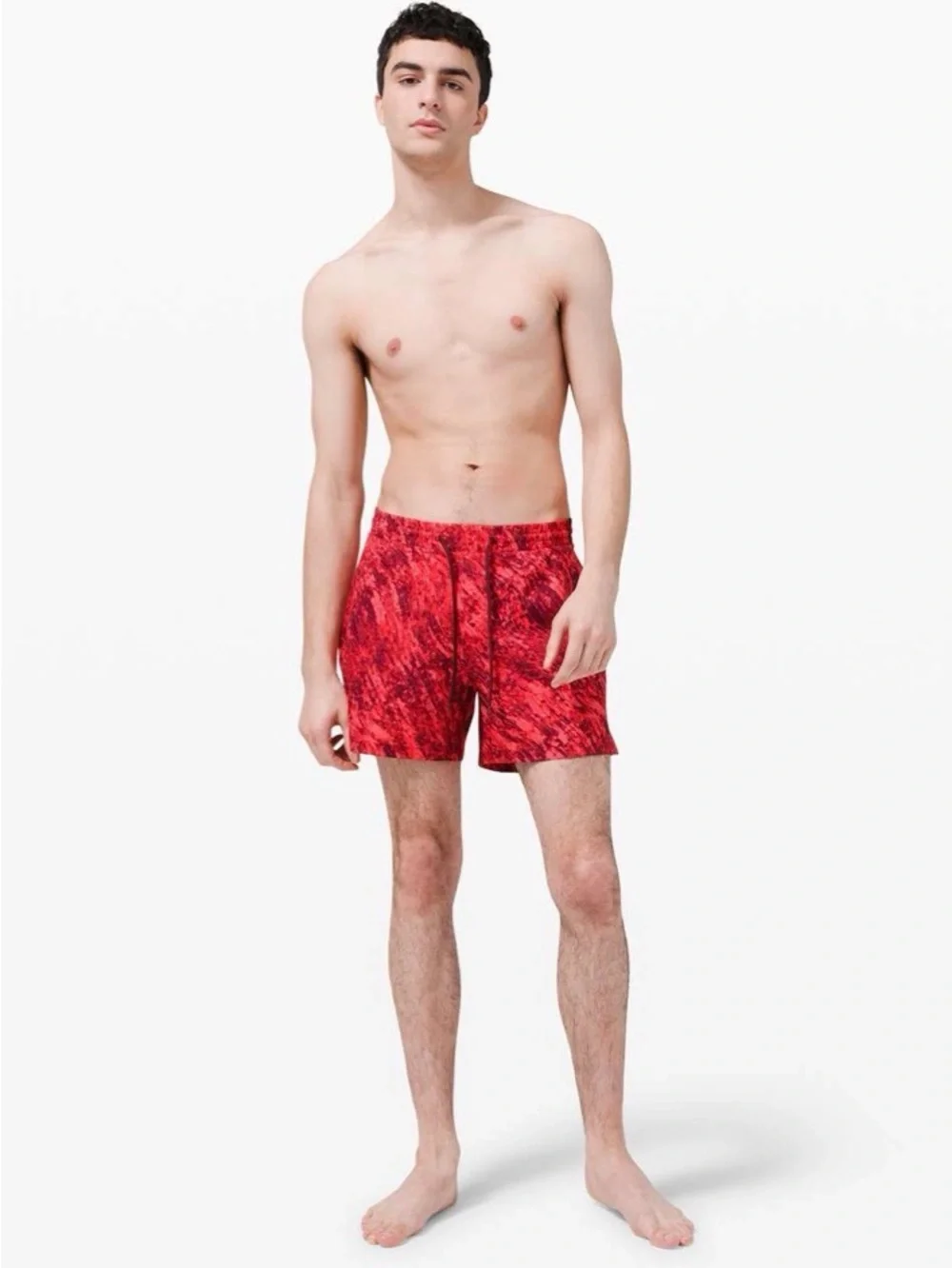✨❤️ Lululemon Channel Cross Swim Short 5” Submersion Pink Punch Multi Size S ❤️✨